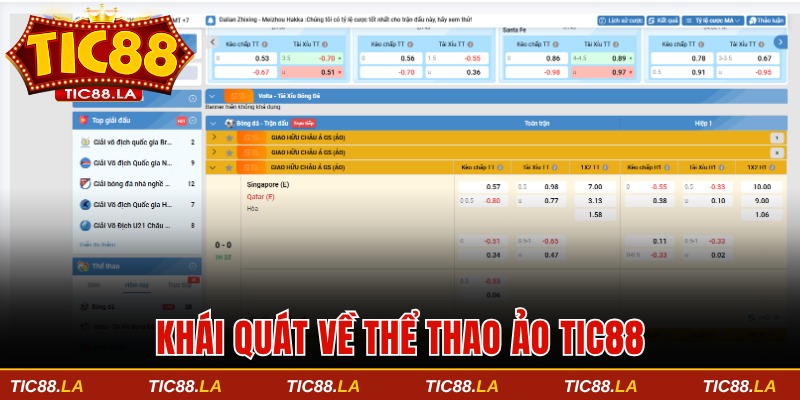 Khái quát sơ lược về thể thao ảo TIC88