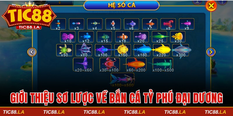 Sơ lược về siêu phẩm bắn cá Tỷ Phú Đại Dương
