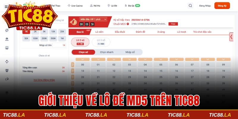 Giới thiệu về lô đề md5 được yêu thích trên TIC88